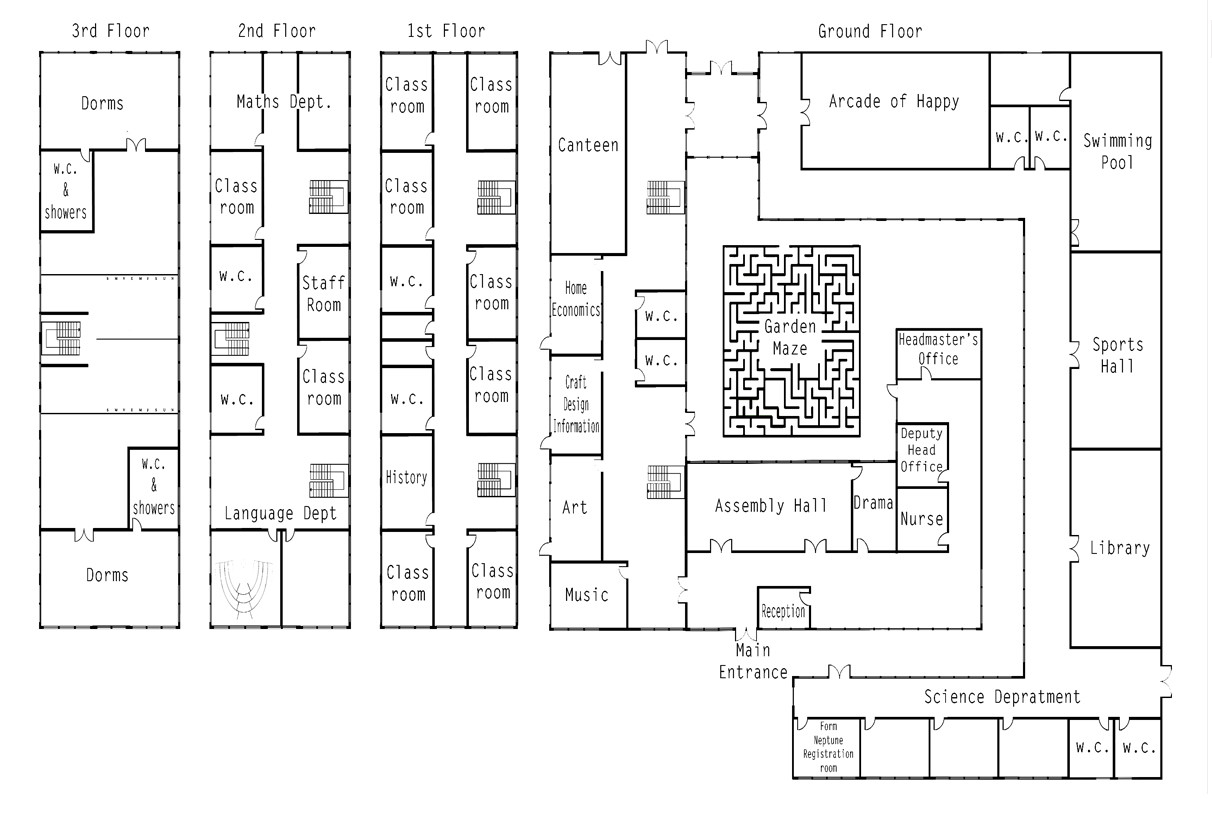 Childen's stories with messages_floor plan